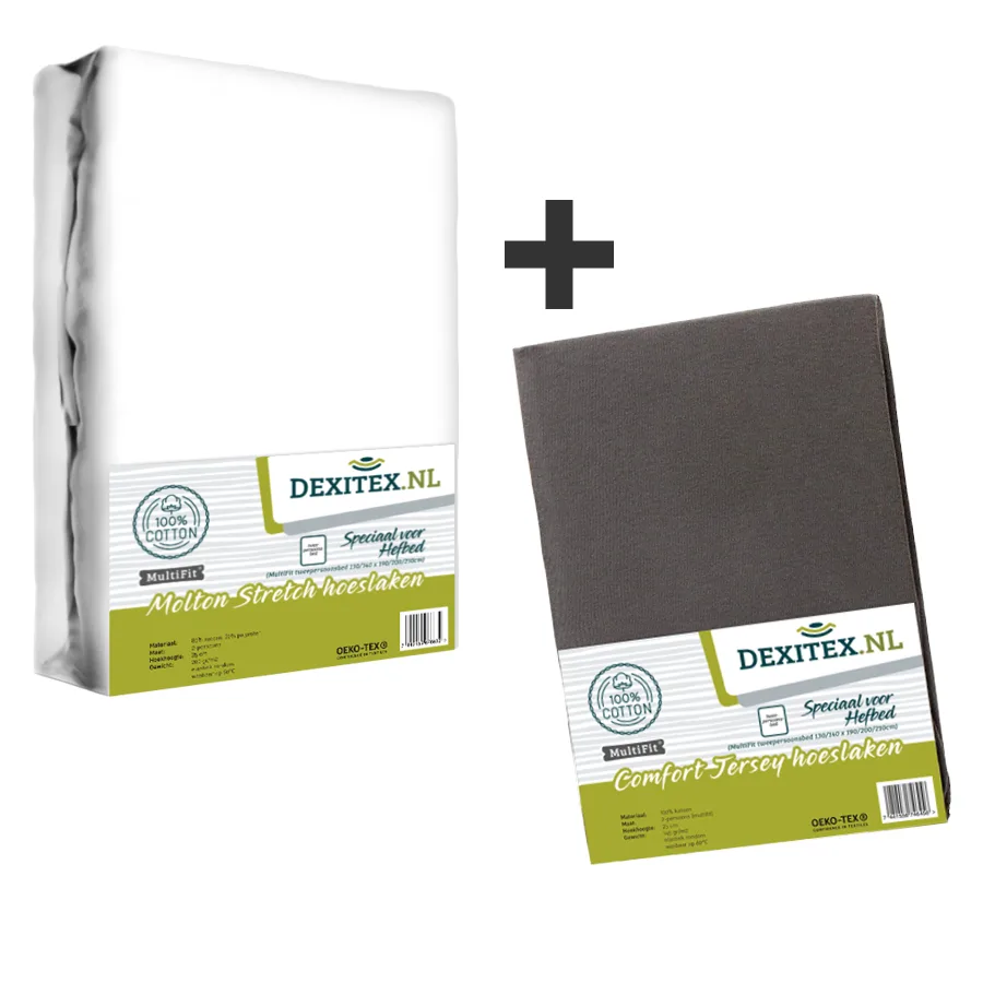 Textilpaket Hebebett 1 Molton + 1 Jersey-Spannbetttuch