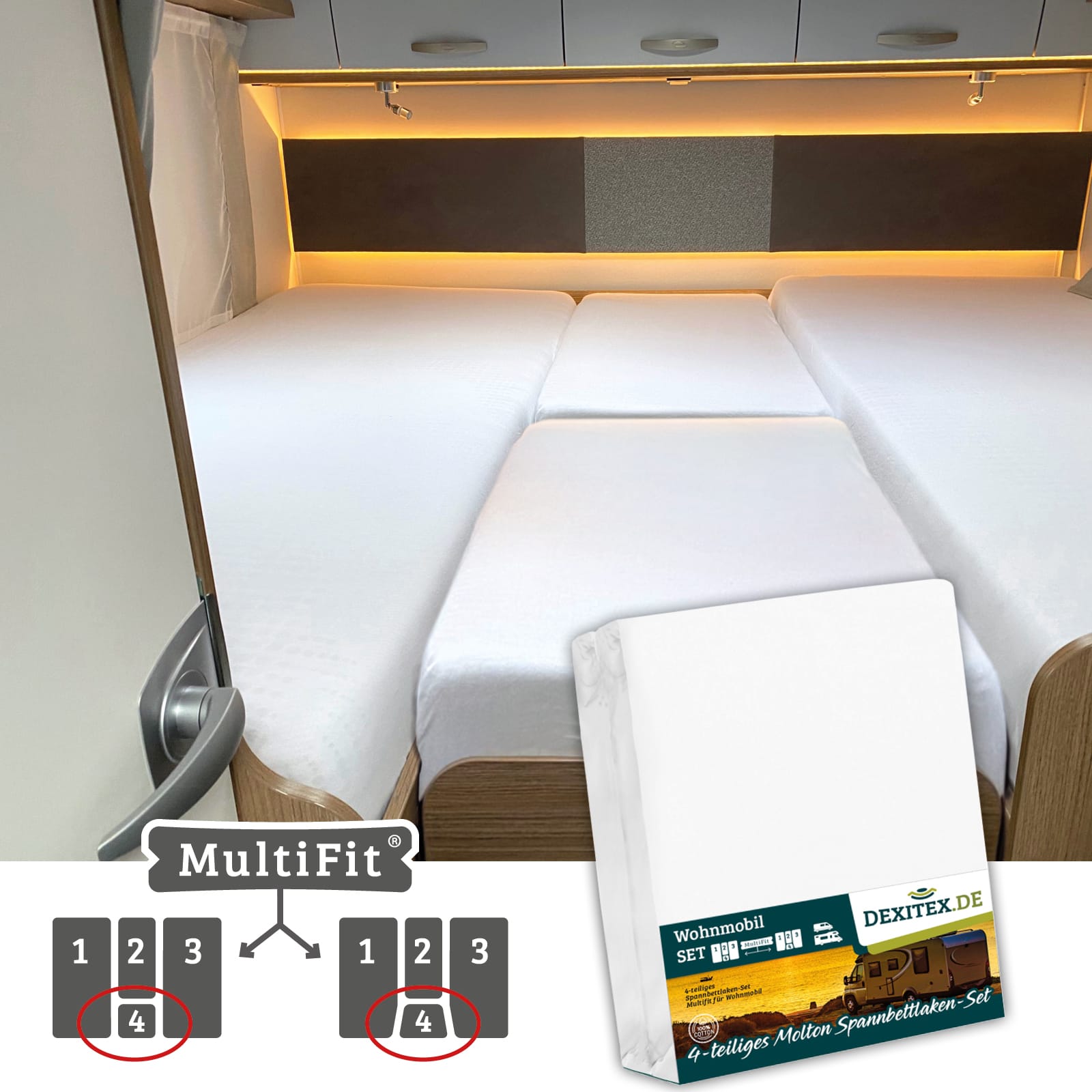 Dexitex_NL_4-delige set_2x Molton