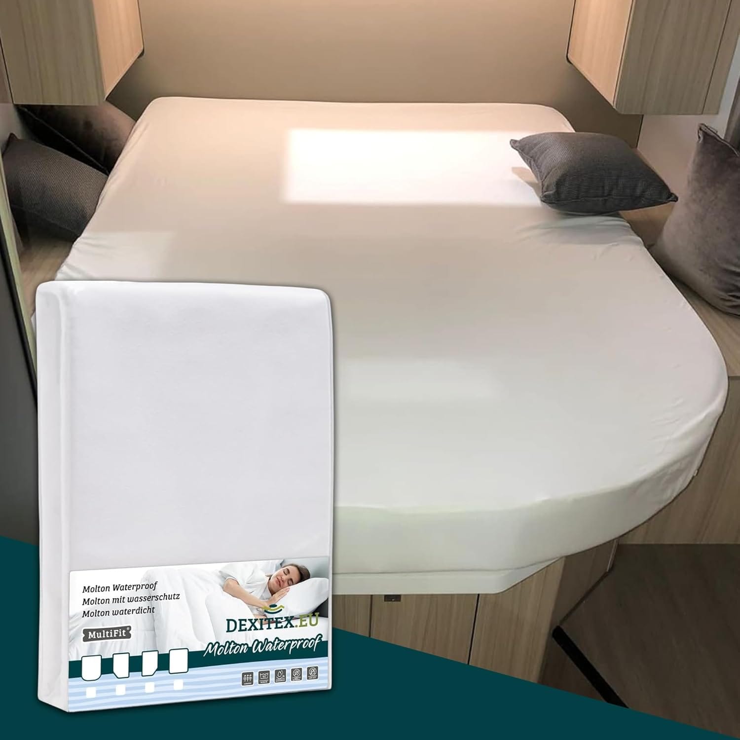 Queensbett Molton Matratzenschoner mit wasserschutz