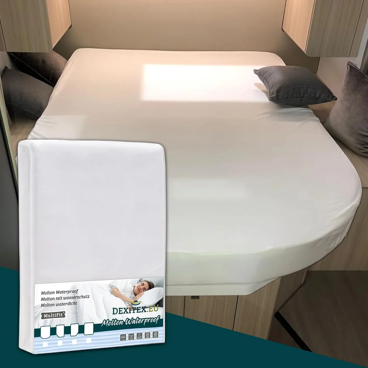 Queensbett Molton Matratzenschoner mit wasserschutz