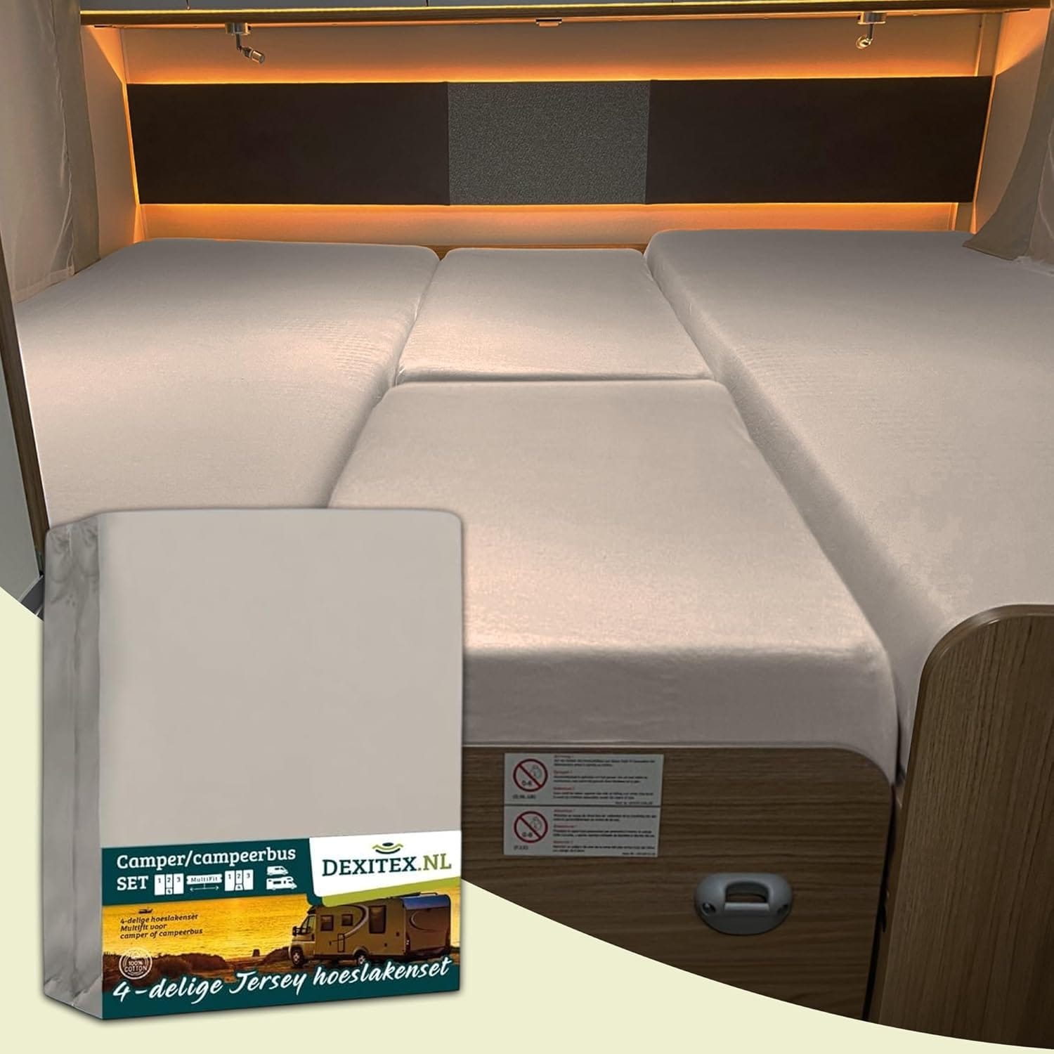 4 delig zand met verpakking